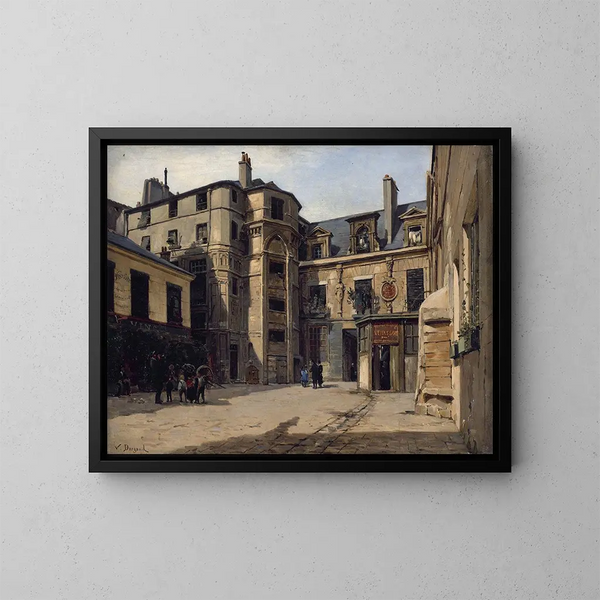 L'hôtel du Prévôt, Passage Charlemagne - Paul-Joseph-Victor Dargaud — quadro incorniciato alla parete