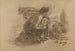 Madre e bambino e villaggio in fiamme - Paul Albert Laurens — vista dell’opera