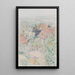 Vue de Homberg an der Efze sur arbres en fleurs - Paul Baum — quadro incorniciato alla parete