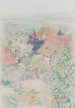 Vue de Homberg an der Efze sur arbres en fleurs - Paul Baum — vista dell’opera