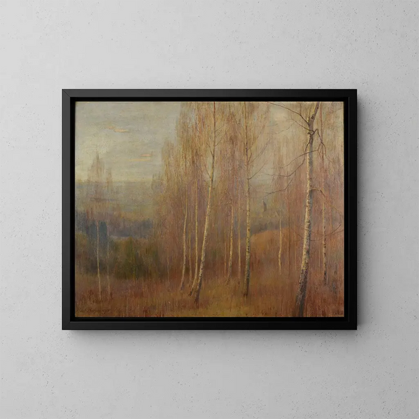 Gli ontani in inverno - Paul Bocquet — quadro incorniciato alla parete