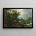 Paesaggio Montano con un Eremita - Paul Bril — quadro incorniciato alla parete