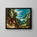 Paesaggio con la Tentazione di sant'Antonio - Paul Bril — quadro incorniciato alla parete