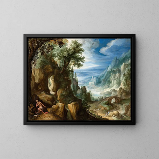 Paul Bril - Mountainous Landscape with Saint Jerome.webp