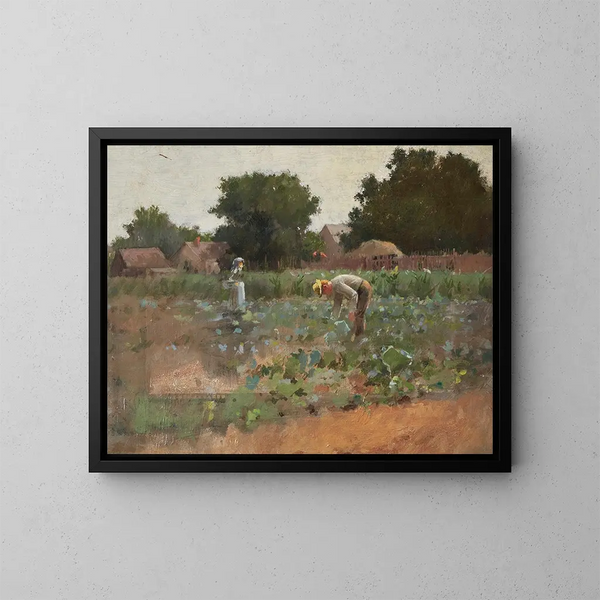 Champ de choux - Paul Cornoyer — quadro incorniciato alla parete