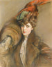 Dame au chapeau de plumes - Paul César Helleu — vista dell’opera