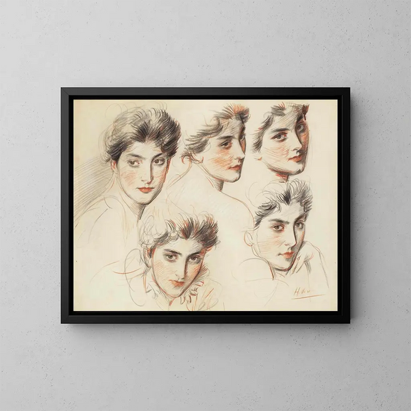 Dame de Grey - Paul César Helleu — quadro incorniciato alla parete