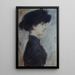 Portrait de femme de profil - Paul César Helleu — quadro incorniciato alla parete
