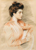 Ritratto di profilo di Elisabeth Van Biema - Paul César Helleu — vista dell’opera