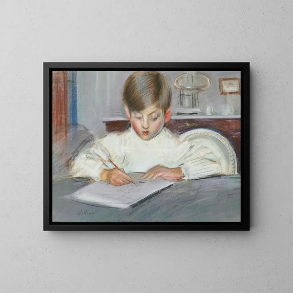 Le cours de dessin - Paul César Helleu — quadro incorniciato alla parete