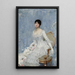 Jeune femme en blanc - Paul César Helleu — quadro incorniciato alla parete