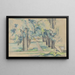 Allée di aceri al Jas de Bouffan - Paul Cézanne — quadro incorniciato alla parete