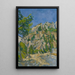 Fond du ravin - Paul Cézanne — quadro incorniciato alla parete