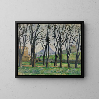 Castagni al Jas de Bouffan - Paul Cézanne — quadro incorniciato alla parete