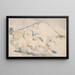 Château Noir e Mont Sainte-Victoire verso 1890-1895 - Paul Cézanne — quadro incorniciato alla parete