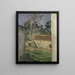 Corte della fattoria - Paul Cézanne — quadro incorniciato alla parete