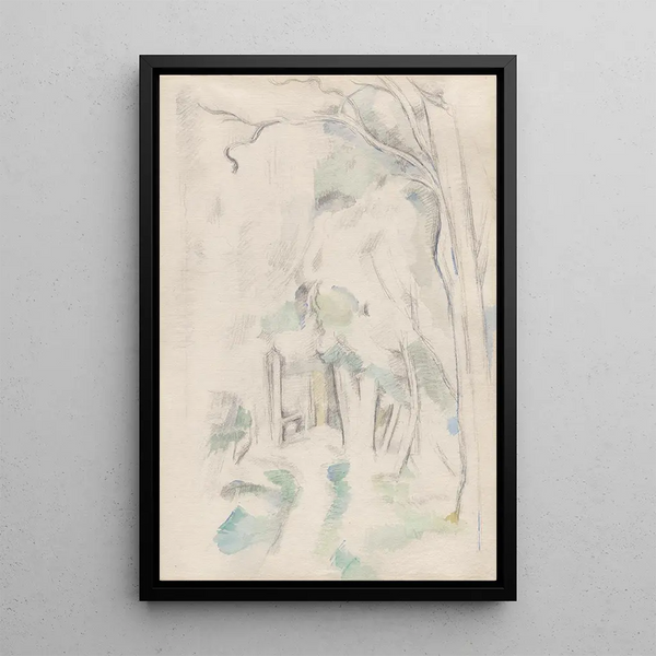Sentier dans les bois - Paul Cézanne — quadro incorniciato alla parete