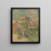 Gardanne - Paul Cézanne — quadro incorniciato alla parete