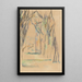 L'Allée des marronniers au Jas de Bouffan - Paul Cézanne — quadro incorniciato alla parete