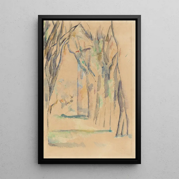 L'Allée des marronniers au Jas de Bouffan - Paul Cézanne — quadro incorniciato alla parete