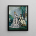 La Conversation - Paul Cézanne — quadro incorniciato alla parete