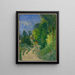 La Route tournante en sous-bois - Paul Cézanne — quadro incorniciato alla parete