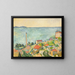 La mer à l'Estaque - Paul Cézanne — quadro incorniciato alla parete