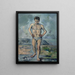 Il Grande Bagnante - Paul Cézanne — quadro incorniciato alla parete