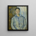 Madame Cézanne in blu - Paul Cézanne — quadro incorniciato alla parete