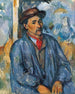 Uomo in camice blu - Paul Cézanne — vista dell’opera