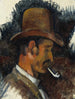 Uomo con una pipa - Paul Cézanne — vista dell’opera