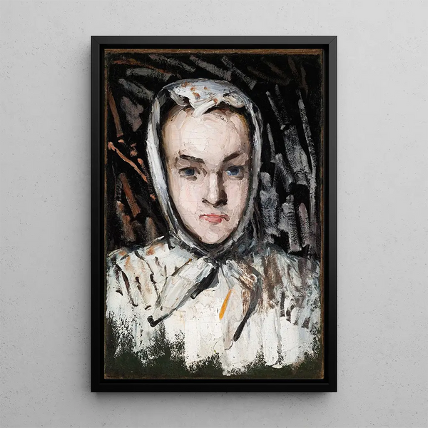 Marie Cézanne, la sorella dell'artista - Paul Cézanne — quadro incorniciato alla parete