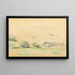 Paesaggio sul bordo dell'acqua - Paul Cézanne — quadro incorniciato alla parete