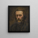 Ritratto di uomo - Paul Cézanne — quadro incorniciato alla parete