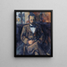 Ritratto di Ambroise Vollard - Paul Cézanne — quadro incorniciato alla parete