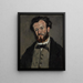 Ritratto di Anthony Valabrègue - Paul Cézanne — quadro incorniciato alla parete