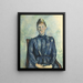 Ritratto di Madame Cézanne - Paul Cézanne — quadro incorniciato alla parete