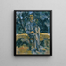 Ritratto di contadino - Paul Cézanne — quadro incorniciato alla parete