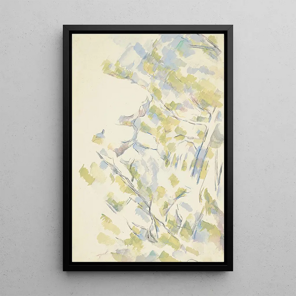 Profil de rocher près des grottes au-dessus de Château Noir - Paul Cézanne — quadro incorniciato alla parete