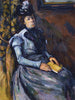Donna seduta in blu - Paul Cézanne — vista dell’opera