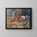 Natura morta con una brocca di latte e frutta - Paul Cézanne — quadro incorniciato alla parete