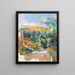 Il viraggio della strada - Paul Cézanne — quadro incorniciato alla parete