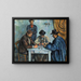 I giocatori di carte - Paul Cézanne — quadro incorniciato alla parete