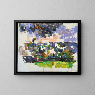 Il giardino alle Lauves - Paul Cézanne — quadro incorniciato alla parete