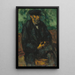 Le jardinier Vallier - Paul Cézanne — quadro incorniciato alla parete