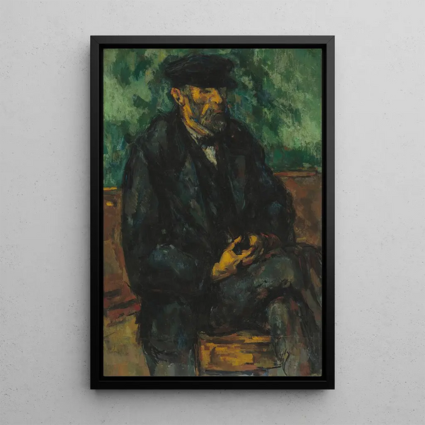 Le jardinier Vallier - Paul Cézanne — quadro incorniciato alla parete
