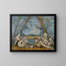 Le grandi bagnanti - Paul Cézanne — quadro incorniciato alla parete
