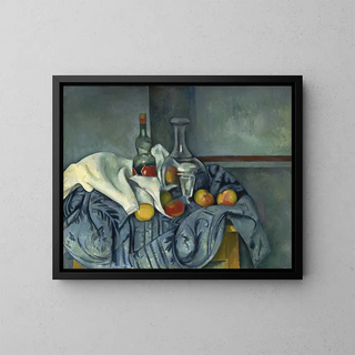 La bottiglia di menta piperita - Paul Cézanne — quadro incorniciato alla parete