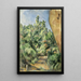 Le rocher rouge - Paul Cézanne — quadro incorniciato alla parete