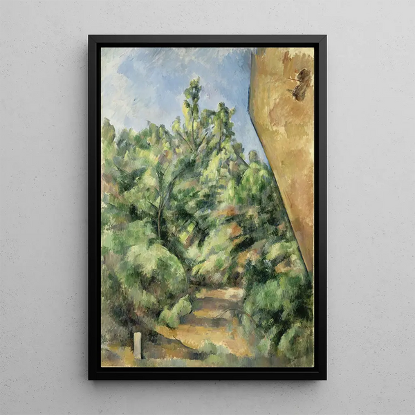 Le rocher rouge - Paul Cézanne — quadro incorniciato alla parete